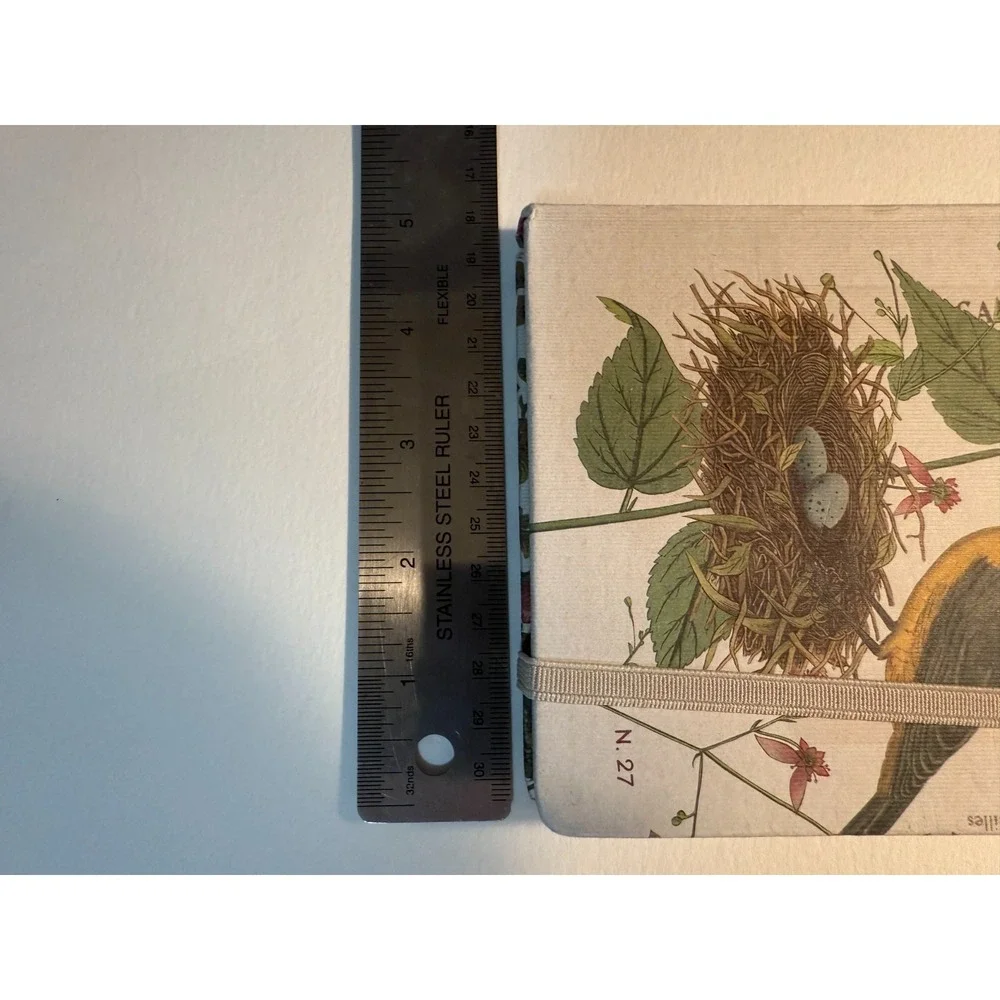 2 blank‎ journals, Bird & Roses Nature. Lined Unused Beautiful Vintage
